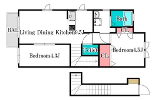 シャーメゾンK【2階】の間取り