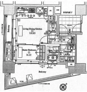 WELLITH高輪【4階】の間取り