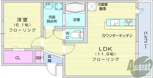 フィオーレ向山【2階】の間取り