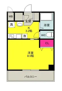 アイワステーションビル【3階】の間取り