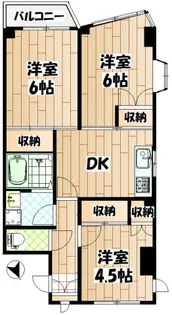 3DKの間取り画像