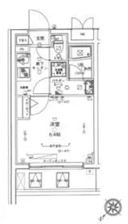 GENOVIA渋谷本町green veil【4階】の間取り