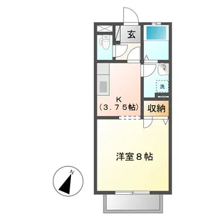 グリーンハウス【2階】の間取り
