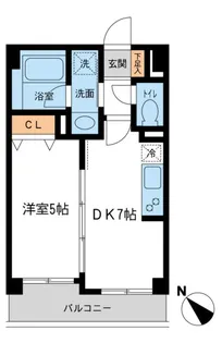 ルクレ初台【2階】の間取り