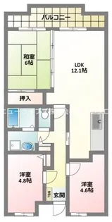 グリーンヴィラゴリョウ(GreenVillaGoryo)【1階】の間取り