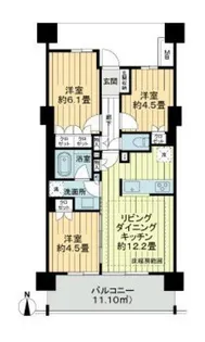 ライオンズ横濱瀬谷ステーションスクエア【8階】の間取り