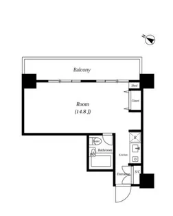 東京都港区麻布台2【マンション】の間取り