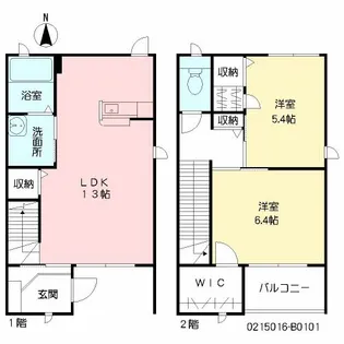ガーデンスクエア B棟の間取り