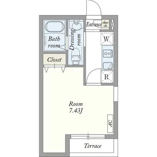 埼玉県越谷市赤山町1【アパート】の間取り