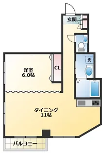 チェリーブロッサムビル【2階】の間取り