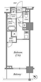 ザ・レジデンス赤坂檜町【4階】の間取り