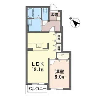 ミルト C【1階】の間取り