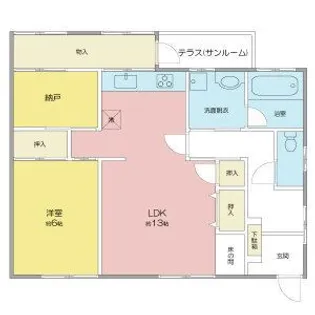 グリーンパレス【1階】の間取り