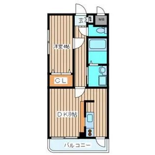 レーベンス柏木【3階】の間取り