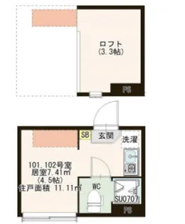 ハーモニーテラス西葛西II【1階】の間取り