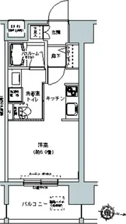 パークキューブ板橋本町【4階】の間取り