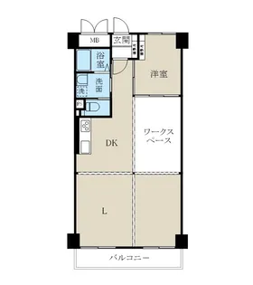 コープ野村川端町B【4階】の間取り