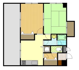 神奈川県川崎市中原区中丸子【マンション】の間取り