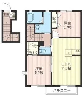 グランドソレイユ A【2階】の間取り