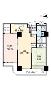 UR武庫川【17階】の間取り