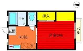東京都世田谷区南烏山4【アパート】の間取り