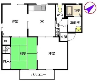 シャトー21 A棟【2階】の間取り