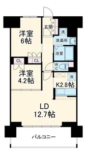 リーラ横浜川和町【9階】の間取り