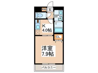 アム-ル高松東【1階】の間取り