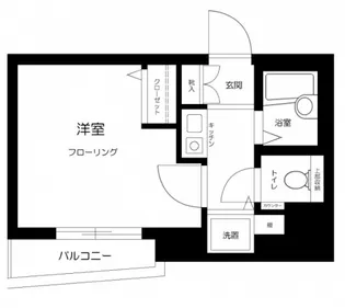 プラシス門前仲町【6階】の間取り