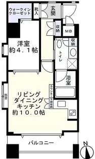 ベルヴィラージュ芝公園【2階】の間取り