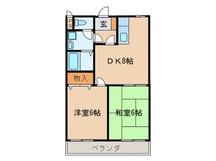 ラプラ-ジュ【2階】の間取り