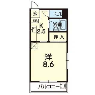 シャトレ渡鹿【1階】の間取り