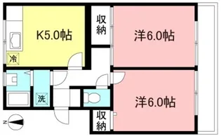 サンハイム新富【1階】の間取り