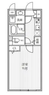 THE PALMS大島【3階】の間取り