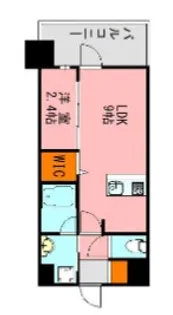 LANDIC Y138【4階】の間取り