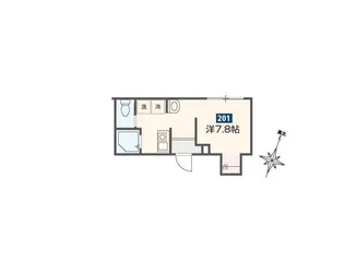 MELDIA祐天寺【2階】の間取り