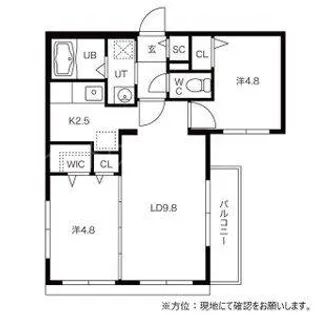 エール学園前【3階】の間取り