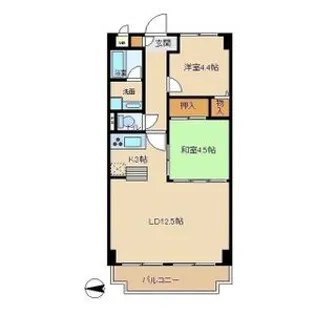 エムグランツ弐番館【2階】の間取り