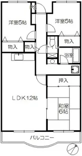 セナリオコート増尾ウエスト【1階】の間取り