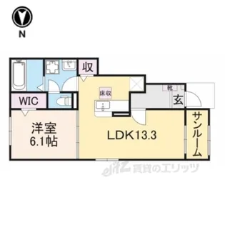 エトワールメゾン【1階】の間取り