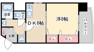 シェクララ【8階】の間取り
