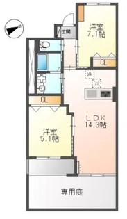 Liver(リヴェール)【1階】の間取り