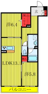 パインコート滝野川【1階】の間取り