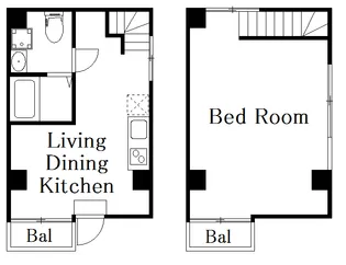 DECOR RESIDENCE田原町の間取り