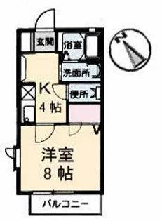 シャルム矢野【1階】の間取り
