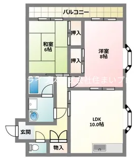 ハイツ北口【2階】の間取り