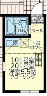 ユナイト境之谷タルトフロマージュ【1階】の間取り