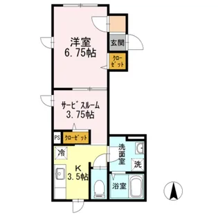 uccello【1階】の間取り