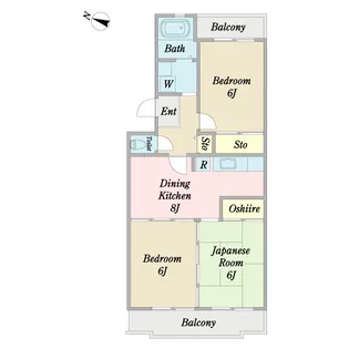 グランドゥール初石【1階】の間取り