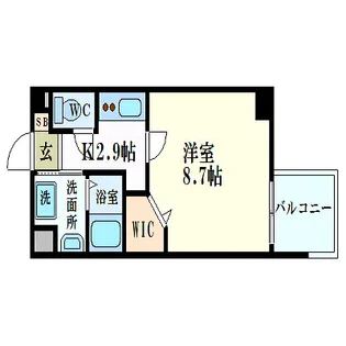 グラビスコート広島駅前通り【5階】の間取り